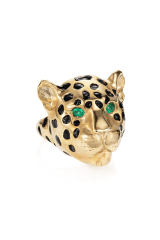 Large Gold Jaguar Ring - Amanda Marcucci 