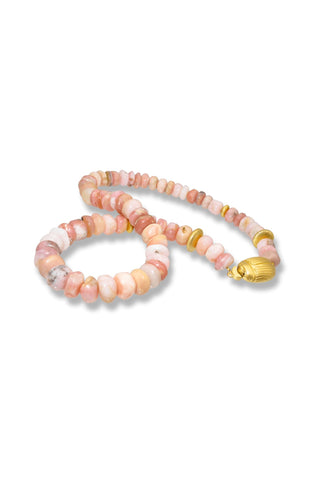 Pink Opal Scarab Necklace - Amanda Marcucci 