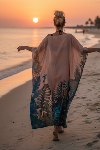 Black panther print luxury resort wear garment – Amanda Marcucci