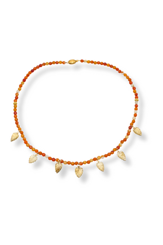 Carnelian necklace, citrine necklace, layering necklace