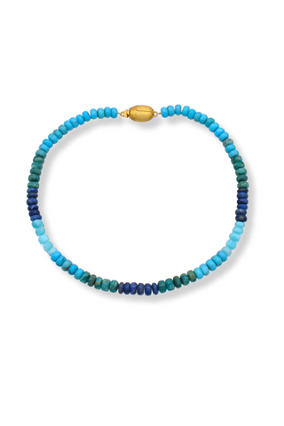 Blue Multi Gemstone Collar