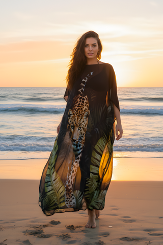 Emerald jungle leopard print luxury resort wear – Amanda Marcucci