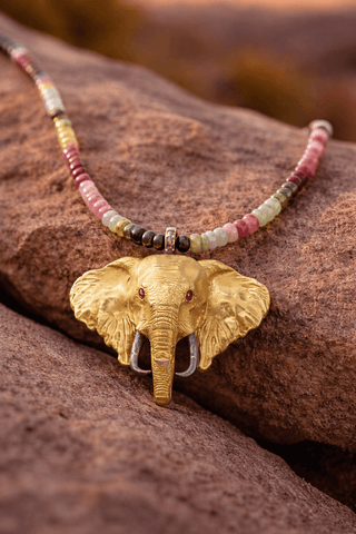 Gold Elephant necklace