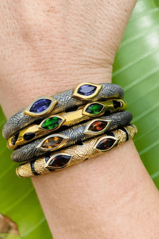 Black Panther Bangle – handcrafted Italian jewellery by Amanda Marcucci, Florence.