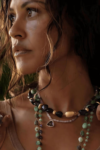 Amethyst Scarab Necklace – handcrafted Italian jewellery by Amanda Marcucci, Florence.