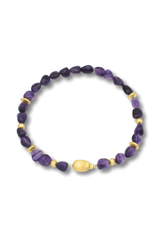 Amethyst Scarab Necklace – handcrafted Italian jewellery by Amanda Marcucci, Florence.