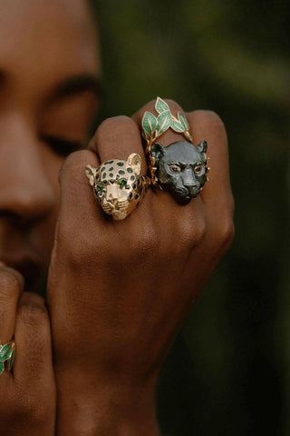 Black Panther Ring – handcrafted Italian jewellery by Amanda Marcucci, Florence.