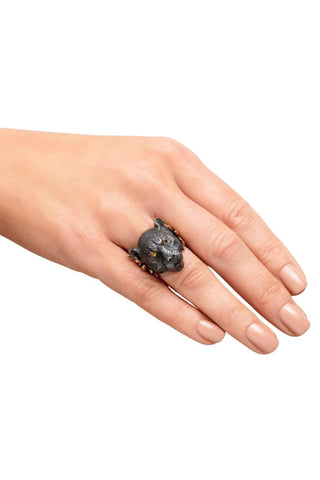 Black Panther Ring – handcrafted Italian jewellery by Amanda Marcucci, Florence.