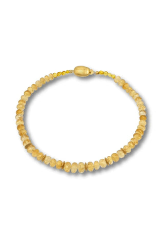 Citrine Collar with Scarab Pendant Clasp – handcrafted Italian jewellery by Amanda Marcucci, Florence.