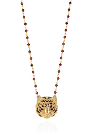 Gold Tiger Necklace – handcrafted Italian jewellery by Amanda Marcucci, Florence.