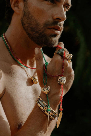 Gold Tiger Necklace – handcrafted Italian jewellery by Amanda Marcucci, Florence.