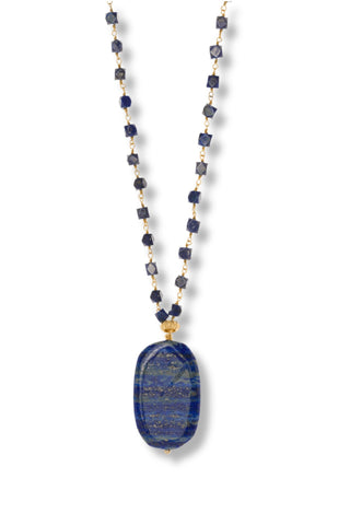 Lapis Lazuli Pendant Necklace - Amanda Marcucci 