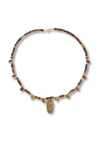 Mookaite Jasper Necklace – handcrafted Italian jewellery by Amanda Marcucci, Florence.