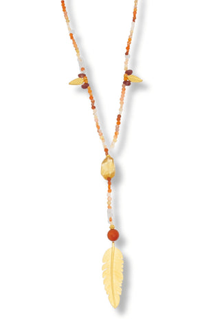Opal and Citrine Rosary Necklace - Amanda Marcucci 