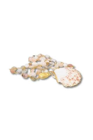 Rose Opal Shell Necklace – handcrafted Italian jewellery by Amanda Marcucci, Florence.