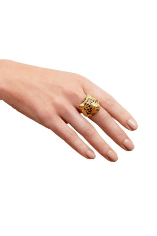 Ruby Eye Tiger Ring – handcrafted Italian jewellery by Amanda Marcucci, Florence.