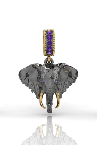 Silver elephant charm – Helena Christensen x Amanda Mar