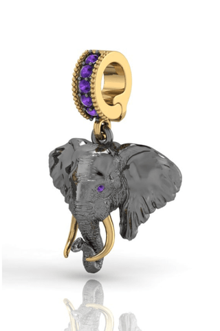 Silver elephant charm – Helena Christensen x Amanda Mar