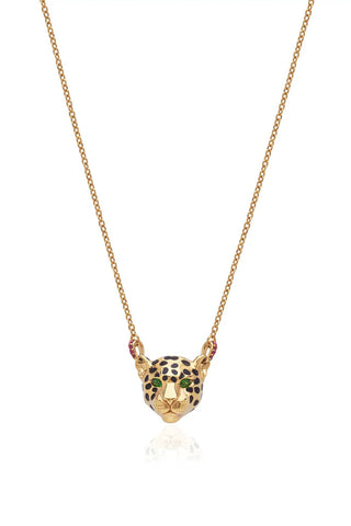 Small Gold Jaguar Necklace - Amanda Marcucci 