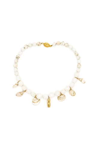 White Mix Shell Necklace – handcrafted Italian jewellery by Amanda Marcucci, Florence.